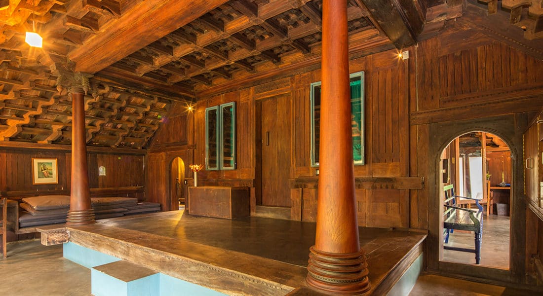 Lounge view of Family House 2 at Dune eco Village and Spa near Puducherry