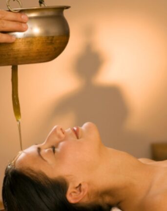 Shirodhara ayurvedic oil treament at Dune Healing Center